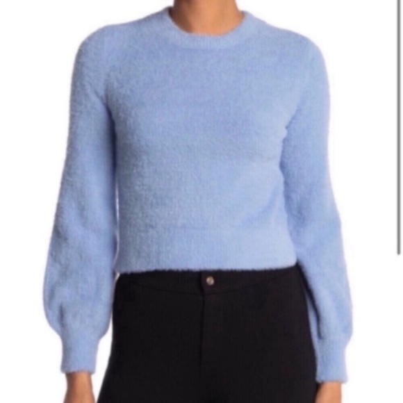 Wayf Sweaters - Wayf Light Blue Crew Neck Sweater